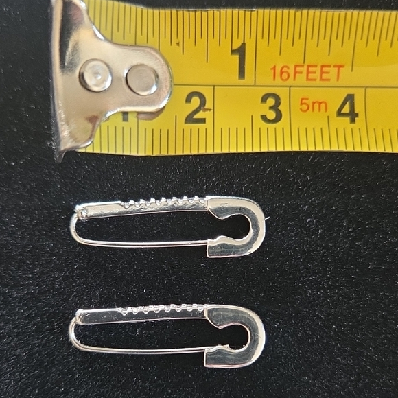 Safety Pin Earrings - Picture 4 of 6